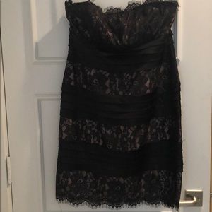 Black lace band dress